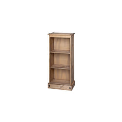 Mercers Furniture COR78 Corona Low Narrow Bookcase - Pine(Brown)