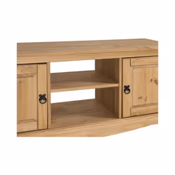 Corona TV Unit 2 Door Media Wide Screen  DVD Solid Pine Furniture