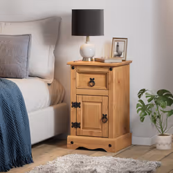 Mercers Furniture Corona 1 Door 1 Drawer Bedside