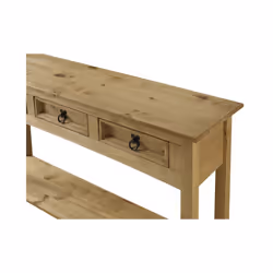 Corona 3 Drawer Console Table Solid Pine Furniture