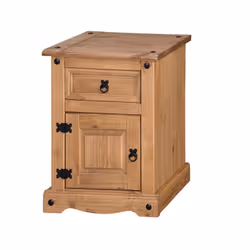 Corona Medium Pot Cupboard Bedside Pine Bedroom Furniture
