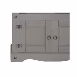 Corona Grey Wax 2 Door Sideboard Solid Pine Furniture