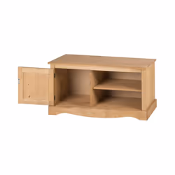 Corona TV Unit 1 Door Media TV Stand Cabinet Solid Pine Furniture