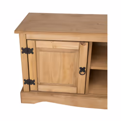 Corona TV Unit 1 Door Media TV Stand Cabinet Solid Pine Furniture