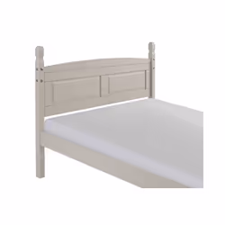 Corona Grey Wax 4'6" High End Bed Frame Solid Pine Bedroom Furniture