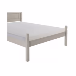 Corona Grey Wax 4'6" Low End Bed Frame Solid Pine Bedroom Furniture