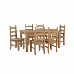 Corona Large Extending Dining Table & 6 Chairs