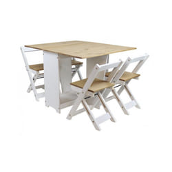 Corona White Butterfly Dining Set