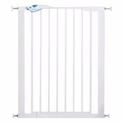 Lindam Alloy Steel Stair Gate, Tall Stair Gate 91.4cm, Easy Fit Deluxe Toddler & Baby Gate, Stair Gate Pressure Fit Baby, dog ...