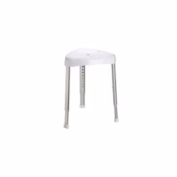 Heavy Duty Corner ShowerBath Stool Mobility aid Adjustable Height 21 Stone max User Weight