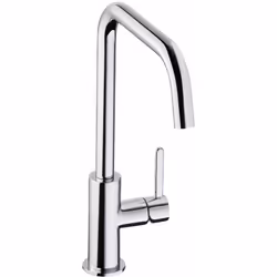 Abode Althia Single Lever in Chrome, Standard, Chrome, Lever handles, Single, 1/2", Stream