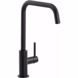 Abode Althia Single Lever, Standard, Black, Metal, Rotary valves, Single, Matt Black