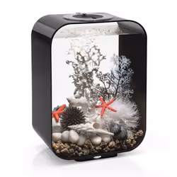 biOrb Life 15L Aquarium, Black with Standard LED lighting and Heater Pack