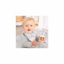 Cheeky Chompers Teething Bibs for Toddlers and Babies - Bandana Style Dribble Bib with Silicone Teether - Multi Award Winning Neckerchew Design
