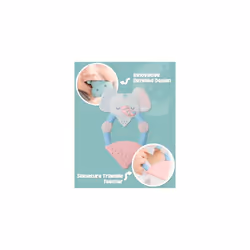 Animal Teethers | Teething Rings with Integrated Gel ApplicatorÂ | Soft Silicone Design | 100% BPA and Phthalate-Free | Bertie The Lion | Toddler