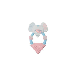 Animal Teethers | Teething Rings with Integrated Gel Applicator | Soft Silicone Design | 100% BPA and Phthalate-Free | Darcy The Elephant