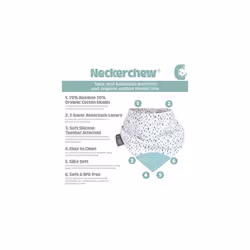 Cheeky Chompers Teething Bibs for Toddlers and Babies - Bandana Style Dribble Bib with Silicone Teether - Multi Award Winning Neckerchew Design