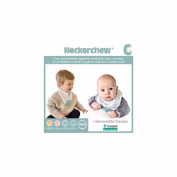 Cheeky Chompers Teething Bibs for Toddlers and Babies - Bandana Style Dribble Bib with Silicone Teether - Multi Award Winning Neckerchew Design