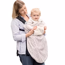 Baby Travel Blanket | Lightweight, Attaches to Pushchair, Pram, Baby Carrier, Car Seat | Soft & Cosy Fleece with Hand and Fee ...