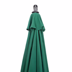 Outsunny 3(m) Garden Banana Parasol Cantilever Umbrella w/ Crank, Green
