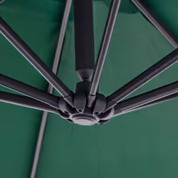 Outsunny 3(m) Garden Banana Parasol Cantilever Umbrella w/ Crank, Green - Additional view 4
