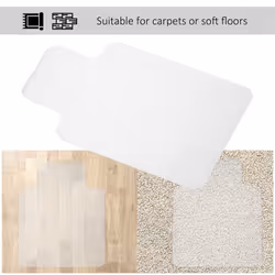 HOMCOM Office Carpet Protector Chair Mat Spike Non Slip Studs Frosted - Additional view 4