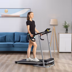 HOMCOM 1.25HP Motorised Electric Treadmill Running Machine Fitness Folding