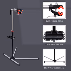 Bike Cycle Bicycle Repair Work Stand Maintenance Display Rack Tool Adjustable