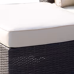 Outsunny 8pc Rattan Sofa Garden Furniture Aluminium Outdoor Patio Set Brown - Additional view 6