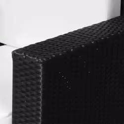 Garden Patio Rattan Wicker Furniture Single Cube Chair Sofa Outdoor Black - Additional view 6
