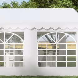 Outsunny 4m Gazebo Garden Marquee Canopy Party Carport Shelter Garage Tent White - Additional view 5