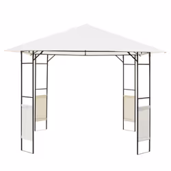 Outsunny Garden Gazebo Awning Tent Marquee Water Resistant Steel Cream 3mx3m - Additional view 4