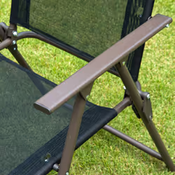 Outsunny 6PC Garden Dining Set Outdoor Furniture Folding Chairs Table Parasol - Additional view 7
