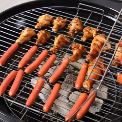 Outsunny Garden Charcoal Barbecue Grill Trolley BBQ Patio Heating w/ Wheels - Additional view 7