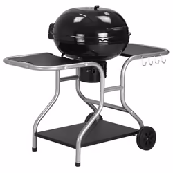 Outsunny Garden Charcoal Barbecue Grill Trolley BBQ Patio Heating w/ Wheels - Additional view 8