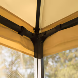 Outsunny 3 x 3(m) Patio Garden Metal Gazebo Marquee Tent Canopy Shelter Pavilion - Additional view 6