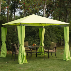 Outsunny 3x3m Garden Metal Gazebo Marquee Patio Party Tent Canopy Shelter