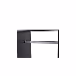HOMCOM Black Mobile Open Wardrobe With Clothes Hanging Rail - Additional view 6