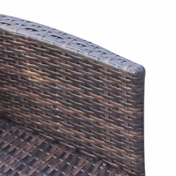 Outsunny Rattan Dining Set for 6 with Cushions, Glass Top Table, Brown - Additional view 7