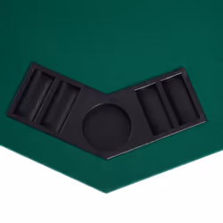 HOMCOM 1.2m/48 Inches Foldable Poker Table Top 8 Players Blackjack Chip Trays - Additional view 5