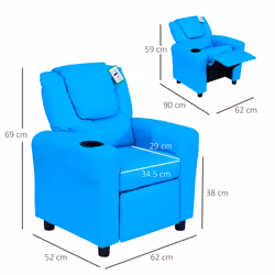 Homcom Kids Recliner Armchair - Additional view 7