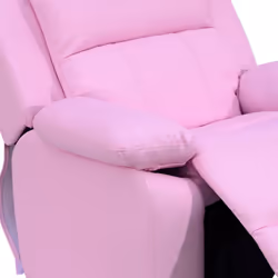 HOMOM Kids Recliner Armchair PU Leather Game Chair Children Sofa Seat Pink