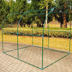 Outsunny Steel Dome Greenhouse | Transparent Garden Polytunnel