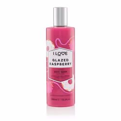 I LOVE Glazed Raspberry, Shower gel, 360 ml, Adults, Body, Doughnut, Raspberry, Strawberry, Vanilla, Moisturizing, Nourishing ...