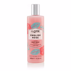 I LOVE English Rose, Shower gel, 360 ml, Adults, Body, Amber, Jasmine, Pear, Rose, Cleansing, Moisturizing, Nourishing, Smoot ...