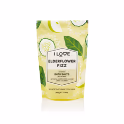 I Love Elderflower Fizz Scented Bath Salts - 500g