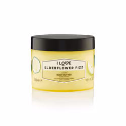 I LOVE Elderflower Fizz, Butter, Moisturizing, Nourishing, Regenerating, 300 ml, Coconut, Shea butter