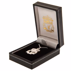 Liverpool FC Sterling Silver Crest Pendant & Chain