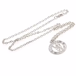 Chelsea FC Crest Silver Plated Pendant And Chain