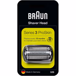 Braun Series 3 32B Electric Shaver Head Replacement - Black - COM32B